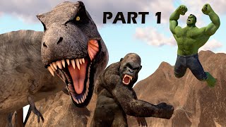 HULK Vs KING KONG  The Meetup part 1 [upl. by Onitnerolf552]