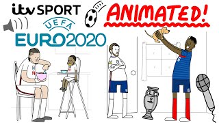 Euro 2020 Cartoon Commentary  ITV Sport [upl. by Minna]