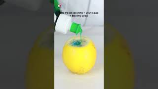 🍋 DIY Lemon Volcano  Exciting Science Experiment for Kids 💥shorts [upl. by Pengelly8]