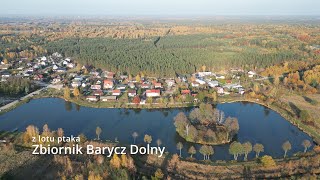 Zbiornik Barycz Dolny Końskie z lotu ptaka 4K [upl. by Spanos]