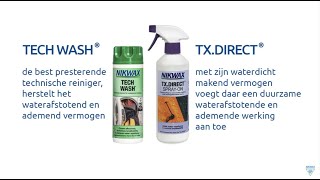 NL Klaar voor de start Impregneer Nikwax Tech Wash amp TXDirect SprayOn [upl. by Danae]