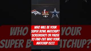 Super Bowl matchup predictor Who did you get trending nfl superbowl shorts football edit [upl. by Novahc]