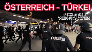 POLIZEIGROßEINSATZ nach ÖSTERREICHTÜRKEI Spiel [upl. by Ahsyen]