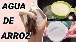 AGUA DE ARROZ🍚 CRECE TU CABELLO EN DÍAS 10 CENTÍMETROS  DIY [upl. by Aramoix955]