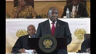 South Africa President Cyril Ramaphosa State of the Nation Address 2024 8 February 2024 [upl. by Miza783]