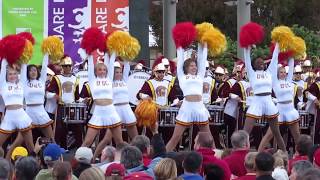 USC Band Pep Rally Union Square San Francisco California 2018 [upl. by Lincoln]