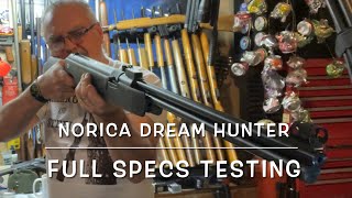 Norica Dream Hunter 177 under lever springer Full testing and some extreme data destruction [upl. by Segroeg]