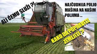 NAJLUDJA POLJO MAŠINA IKADA  kombinacija KAMIONA TRAKTORA I KOSE  A evo čemu služi [upl. by Marlena]