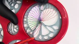 Satisfying Spirograph Cyclex ASMR  normal speed  scratching paper sound [upl. by Ahsilyt575]