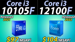 i310105F vs i312100F  How Much Performance Difference [upl. by Dusa]