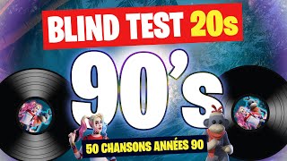 BLINDTEST Années 90  50 Chansons Spéciales 90s [upl. by Nagey688]