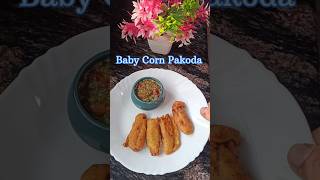 Baby Corn Pakoda recipe recipes pakoda corn babycorn besan viralvideo short [upl. by Annas]