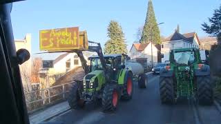 Ampel Wegg Demo Dingolfing mit 140 Traktoren [upl. by Anoyi]