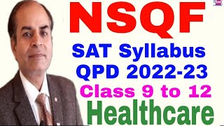 healthcare SAT syllabus class 9th 10th 11th 12th nsqf 202223 hbse by vijay kumar [upl. by Tirzah]