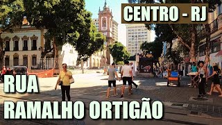 Rua Ramalho Ortigão Andando no Centro do Rio de Janeiro  RJ [upl. by Ydnahs]