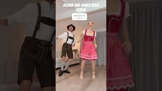 James and jasmine voice reveal dance dancer funny trend deutsch german viral couple 🌸🦕🌸 [upl. by Paske674]