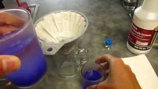 TetramminecopperII sulfate experiments [upl. by Shannah]