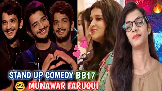 MUNAWAR FARUQUI STANDUP COMEDY SHOW IN BIGG BOSS 17🤓 MUNARA CUTE FUNNY MOMENTS Munawar Faruqui [upl. by Combe]