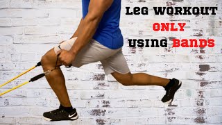 Leg Workout with Resistance Bands [upl. by Aennaej]