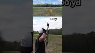 200 yard Archery with no sights archery longdistance trickshot sports [upl. by Sholem242]