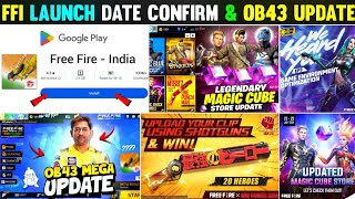 OB43 Update FREE FIRE INDIA new Launch  24 January Free Fire OB43 Update  FREE FIRE INDIA Is here [upl. by Itoc]