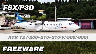 ATR 72 200210210F500600 Complete Pack Freeware Addon for FSX amp P3D [upl. by Delaine]