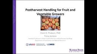 Postharvest Handling for Fruit and Vegetable Growers [upl. by Ennaeirb]