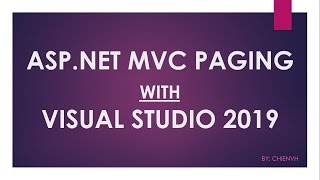 ASPNET MVC Paging with Visual Studio 2019 [upl. by Cyprian]