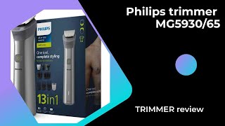 Philips Trimmer MG593065 Unboxing amp Philips trimmer review [upl. by Aketal]