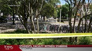 UT faculty students document early moments of deadly stabbing [upl. by Etnaihc952]