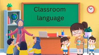 Classroom language kids vocabulary english learning video [upl. by Toille]