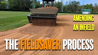 The FieldSaver Process  Amending a Baseball or Softball Infield [upl. by Hainahpez]