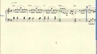 Toccata Gaston Rolland Piano Scroll in Am [upl. by Adnerak135]