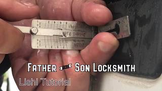 How To Use A Lishi Pick amp Decoder For Ford 8 Cut Locks [upl. by Suzanna]