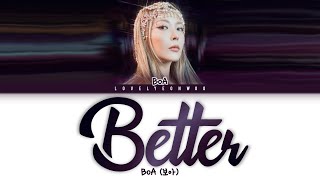 BoA 보아 – Better Lyrics Color Coded HanRomEng [upl. by Tirzah]