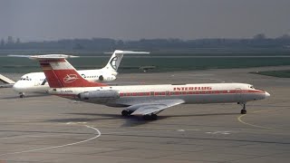 Interflug Tupolev Tu134 DAOBL Flughafen Berlin Schönefeld Airport SXF Туполев Ту134 Интерфлюг [upl. by Beichner]