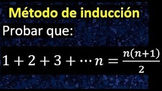 Método de inducción demostracion con el metodo inductivo [upl. by Eejan]