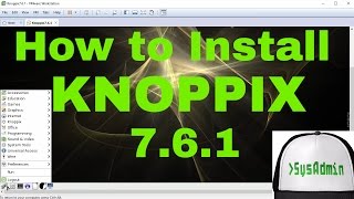 How to Install KNOPPIX 761 to Hard Disk  HDD  USB Flash Drive on VMware Workstation HD 2016 [upl. by Horn682]