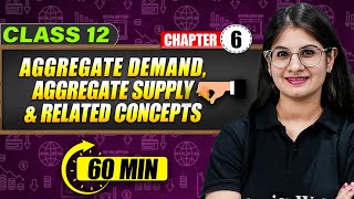 AGGREGATE DEMAND  AGGREGATE SUPPLY amp RELATED CONCEPTS Full Chapter in 60 Min  Class 12th Mind Map [upl. by Kcinnay]