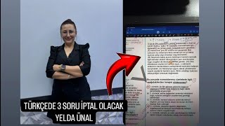 KPSS LİSANS 2024 TÜRKÇE İPTAL EDİLECEK SORULAR  YELDA ÜNAL kpss keşfet [upl. by Nosreme204]