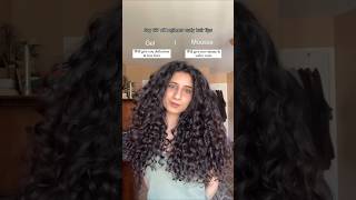 gel vs mousse Gel longer lasting curlscurlyhair healthycurls curlyhairroutin curlsroutine [upl. by Thierry]