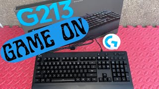 Unboxing of LOGITECH G213 PRODIGY RGB Gaming Keyboard [upl. by Nennarb]