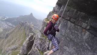 Cape Town Abseiling Table Mountain [upl. by Emiatej]