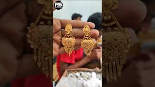 Unique gold earring design  gold beautiful shorts reels ytshorts jewellery [upl. by Lexie]