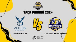 TAÇA PARANÁ 2024  NEY BRAGA 1  FEPESESC 2 x 1 JACAREZINHOPR SUB 18 MASCULINO [upl. by Magnum]