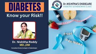 𝗗𝗜𝗔𝗕𝗘𝗧𝗘𝗦  𝗞𝗡𝗢𝗪 𝗬𝗢𝗨𝗥 𝗥𝗜𝗦𝗞  By Dr Nishitha Reddy diabeticawareness [upl. by Zzaj]