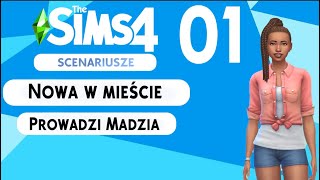 The SimS 4  Scenariusze  01  Nowa w mieście cz1 [upl. by Einiffit940]