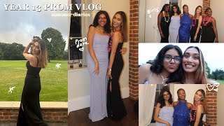 YEAR 13 PROM  GRWM amp vlog   summer diaries 🌚🏙️💫 [upl. by Fronia]