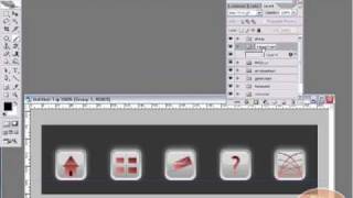 Photoshop Tutorial Create Web icons  Navigation Bar [upl. by Yticilef]