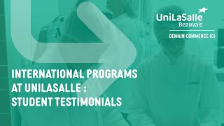 International programs at Unilasalle Student testimonials [upl. by Gerkman]